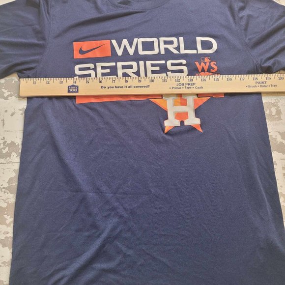 2230 Nike 2022 World Series Dri-Fit Navy Houston Astros Shirt Men's‎ Size Medium - Picture 2 of 4